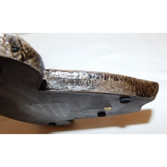 Ceramic Cowboy Hat Shaped Decorative Trinket Plate With Horse Emblem & Pink Band - Picture 7 of 8